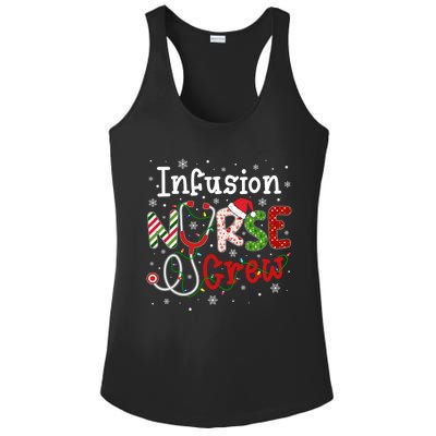 Infusion Christmas Nurse Crew Nursing Christmas Pattern Funny Gift Ladies PosiCharge Competitor Racerback Tank