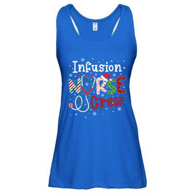 Infusion Christmas Nurse Crew Nursing Christmas Pattern Funny Gift Ladies Essential Flowy Tank