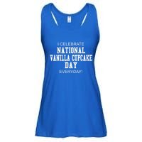 I Celebrate National Vanilla Cupcake Day Everyday! Gift Ladies Essential Flowy Tank