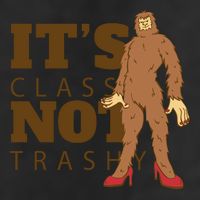 It's Class Not Trashy Fashion Funny Bigfoot Adult Drive Performance Visor