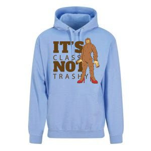 It's Class Not Trashy Fashion Funny Bigfoot Unisex Surf Hoodie