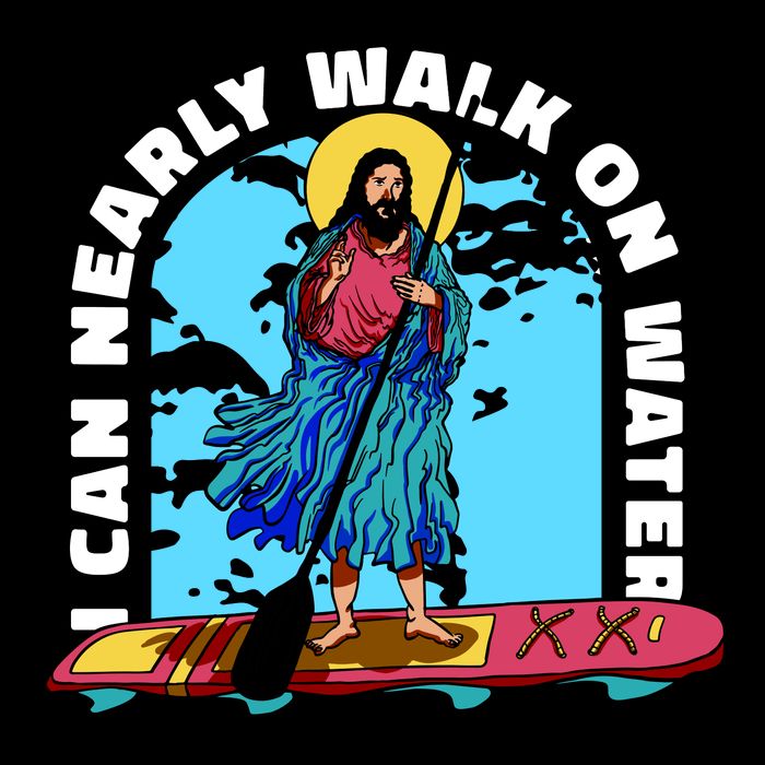 I Can Nearly Walk On Water Jesus Christ Hoodie