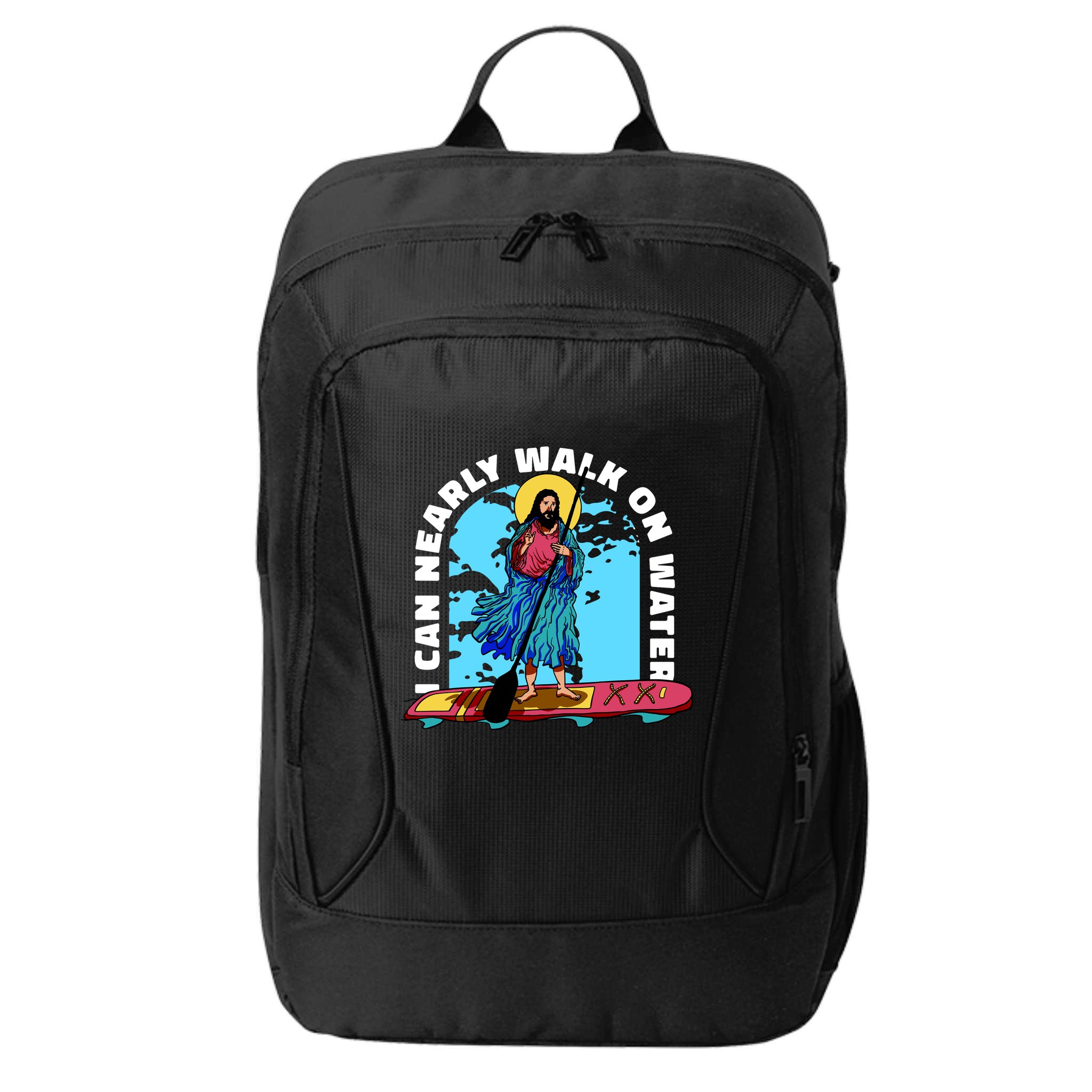 I Can Nearly Walk On Water Jesus Christ City Backpack