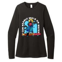 I Can Nearly Walk On Water Jesus Christ Womens CVC Long Sleeve Shirt