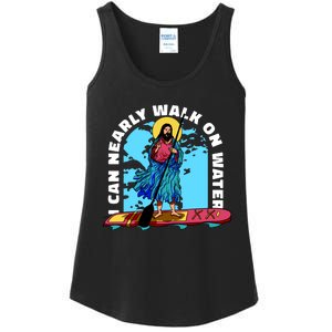 I Can Nearly Walk On Water Jesus Christ Ladies Essential Tank