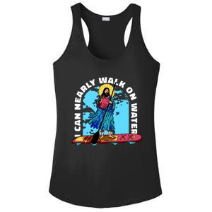 I Can Nearly Walk On Water Jesus Christ Ladies PosiCharge Competitor Racerback Tank