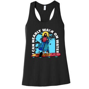 I Can Nearly Walk On Water Jesus Christ Women's Racerback Tank