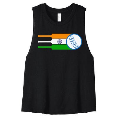 India Cricket National Fans Team Jersey Gift Indian Women's Racerback Cropped Tank