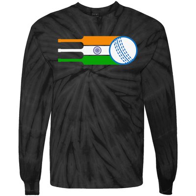 India Cricket National Fans Team Jersey Gift Indian Tie-Dye Long Sleeve Shirt