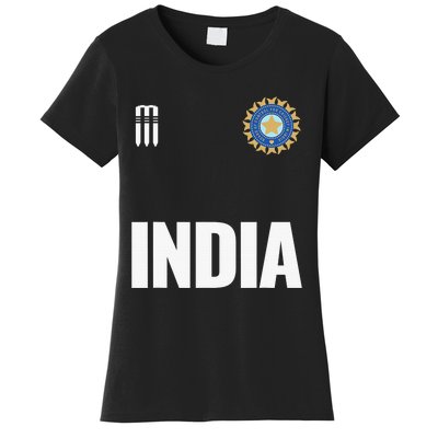 India Cricket National Fans Team Jersey Gift Indian Women's T-Shirt