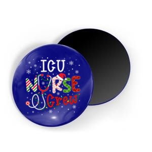 Icu Christmas Nurse Crew Funny Nursing Christmas Pattern Gift Magnet