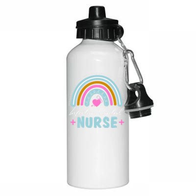 Infection Control Nurse Rainbow Retro Style Meaningful Gift Aluminum Water Bottle