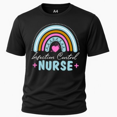 Infection Control Nurse Rainbow Retro Style Great Gift Performance Shirt