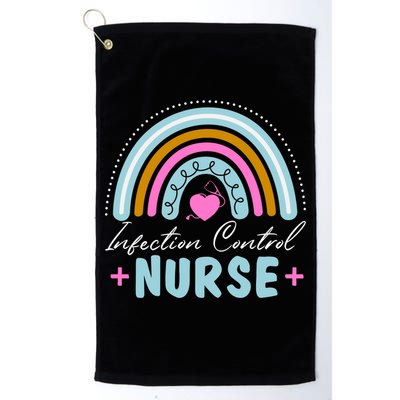 Infection Control Nurse Rainbow Retro Style Great Gift Golf Towel