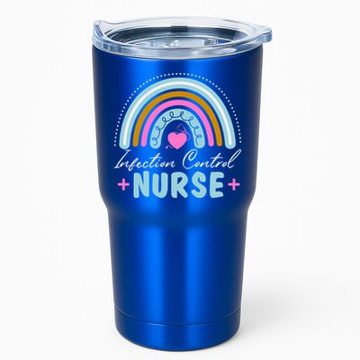 Infection Control Nurse Rainbow Retro Style Great Gift Tumbler