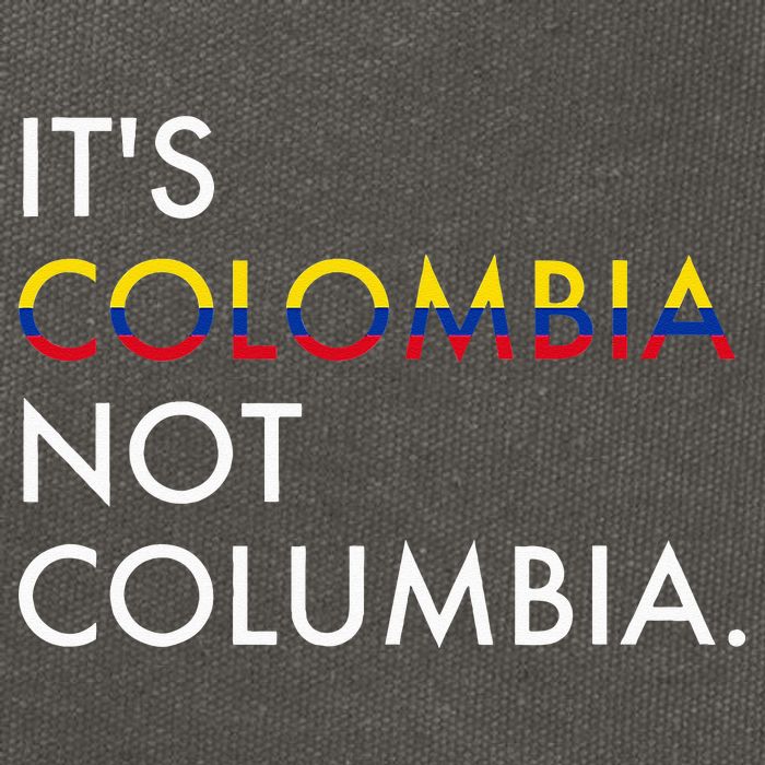 It's Colombia Not Columbia Colombian Cotton Canvas Backpack