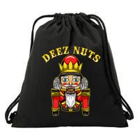 Inappropriate Christmas Nutcracker Deez Nuts Drawstring Bag