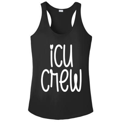 Icu Crew Nurse Nursing Intensive Care Unit Rn Gift Ladies PosiCharge Competitor Racerback Tank