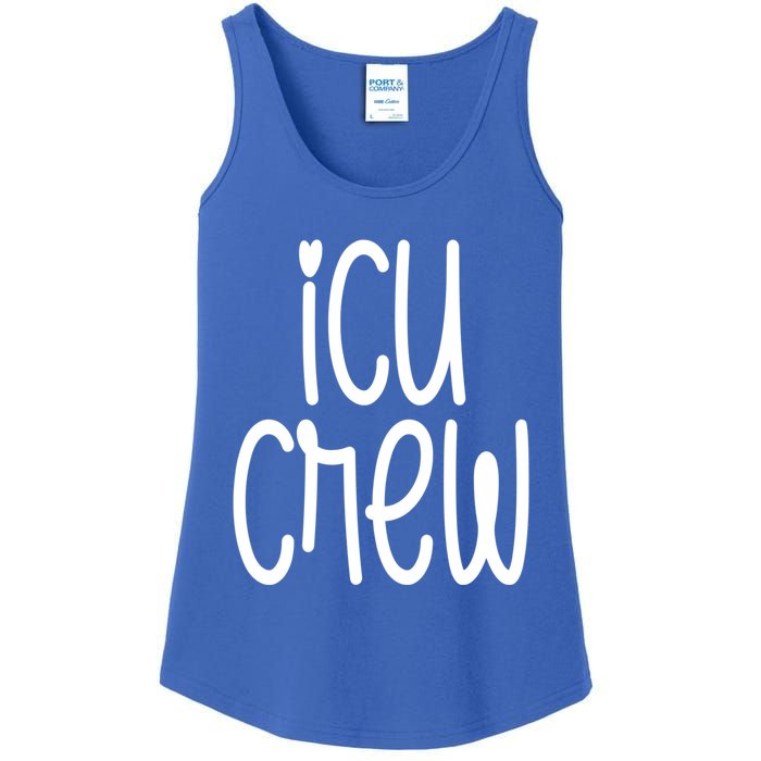 Icu Crew Nurse Nursing Intensive Care Unit Rn Gift Ladies Essential Tank