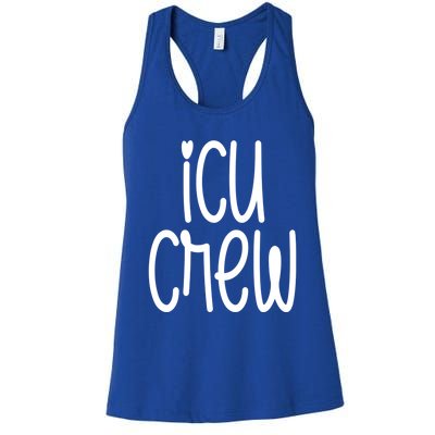 Icu Crew Nurse Nursing Intensive Care Unit Rn Gift Women's Racerback Tank