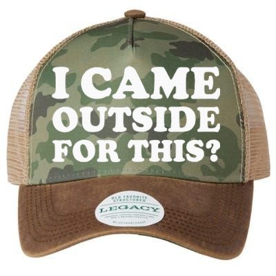 I Came Outside For This Funny Quote The Legacy Tie Dye Trucker Hat