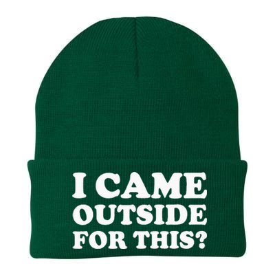 I Came Outside For This Funny Quote The Knit Cap Winter Beanie