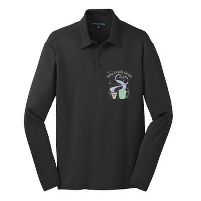 ItS Cold Outside Holiday Christmas Winter Tea Cocoa Gift Silk Touch Performance Long Sleeve Polo