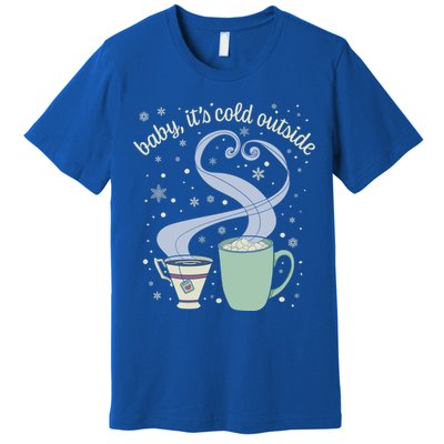 ItS Cold Outside Holiday Christmas Winter Tea Cocoa Gift Premium T-Shirt