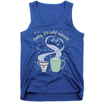 ItS Cold Outside Holiday Christmas Winter Tea Cocoa Gift Tank Top