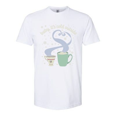 ItS Cold Outside Holiday Christmas Winter Tea Cocoa Gift Softstyle CVC T-Shirt