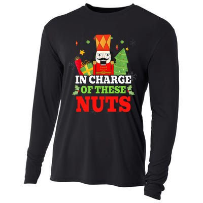 IN CHARGE OF THESE NUTS! Nutcracker Christmas Ballet Meme  Cooling Performance Long Sleeve Crew