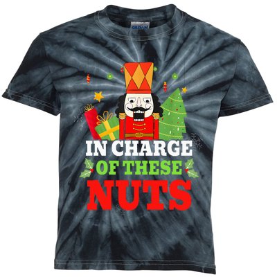 IN CHARGE OF THESE NUTS! Nutcracker Christmas Ballet Meme  Kids Tie-Dye T-Shirt