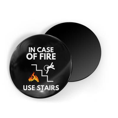In Case Of Fire Use Stairs Funny Disabled Wheelchair Magnet