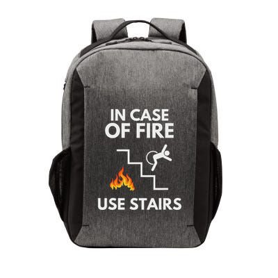 In Case Of Fire Use Stairs Funny Disabled Wheelchair Vector Backpack