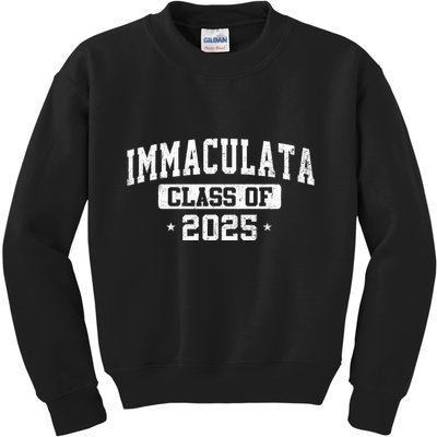 Immaculata Class Of 2025 Graduate Arch Vintage Kids Sweatshirt