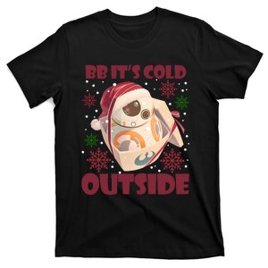 Its Cold Outside Star Christmas Wars Bb Droids Star Xmas Lights Wars T-Shirt