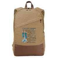 I Can Only Imagine Surrounded By Your Glory Heaven Cotton Canvas Backpack