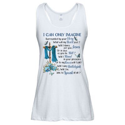 I Can Only Imagine Surrounded By Your Glory Heaven Ladies Essential Flowy Tank