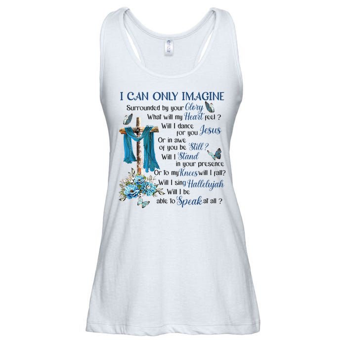 I Can Only Imagine Surrounded By Your Glory Heaven Ladies Essential Flowy Tank