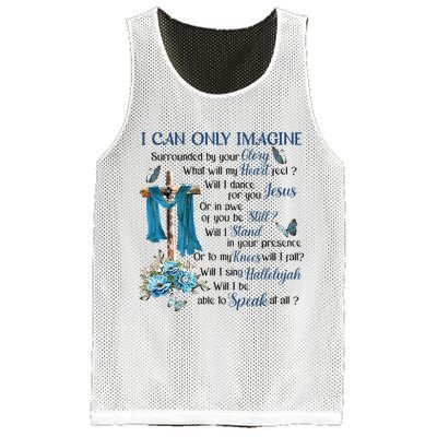 I Can Only Imagine Surrounded By Your Glory Heaven Mesh Reversible Basketball Jersey Tank
