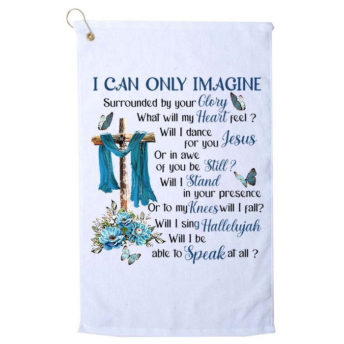 I Can Only Imagine Surrounded By Your Glory Heaven Golf Towel