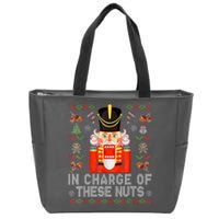 In Charge Of These Nuts! Nutcracker Christmas Ballet Zip Tote Bag