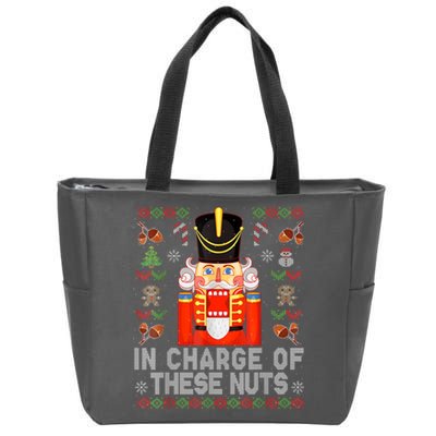 In Charge Of These Nuts! Nutcracker Christmas Ballet Zip Tote Bag