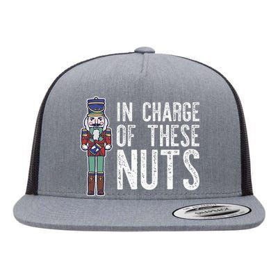 In Charge Of These Nuts! Nutcracker Christmas Ballet Meme Flat Bill Trucker Hat