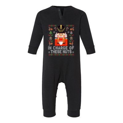 In Charge Of These Nuts! Nutcracker Christmas Ballet Gift Infant Fleece One Piece