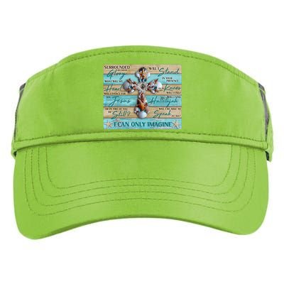 I Can Only Imagine Faith Sea Shell Cross Adult Drive Performance Visor