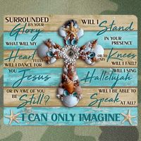 I Can Only Imagine Faith Sea Shell Cross Legacy Tie Dye Trucker Hat