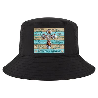 I Can Only Imagine Faith Sea Shell Cross Cool Comfort Performance Bucket Hat