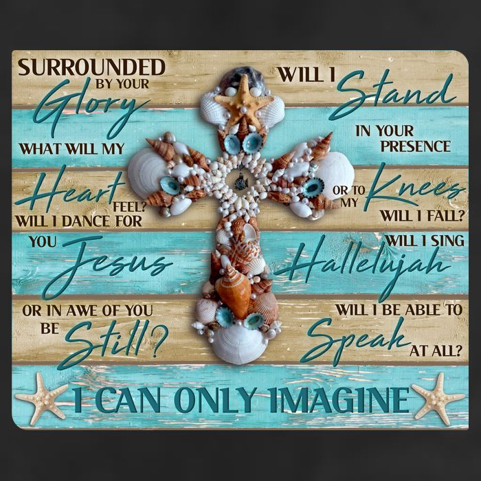 I Can Only Imagine Faith Sea Shell Cross Cool Comfort Performance Bucket Hat