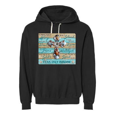 I Can Only Imagine Faith Sea Shell Cross Garment-Dyed Fleece Hoodie